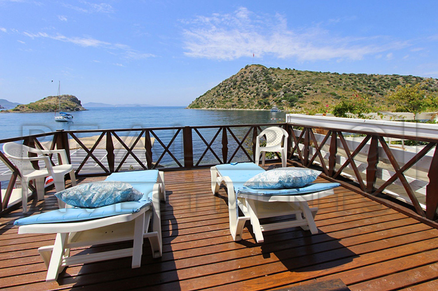 unique offer lovely cottage on the beach in gumusluk bodrum for sale